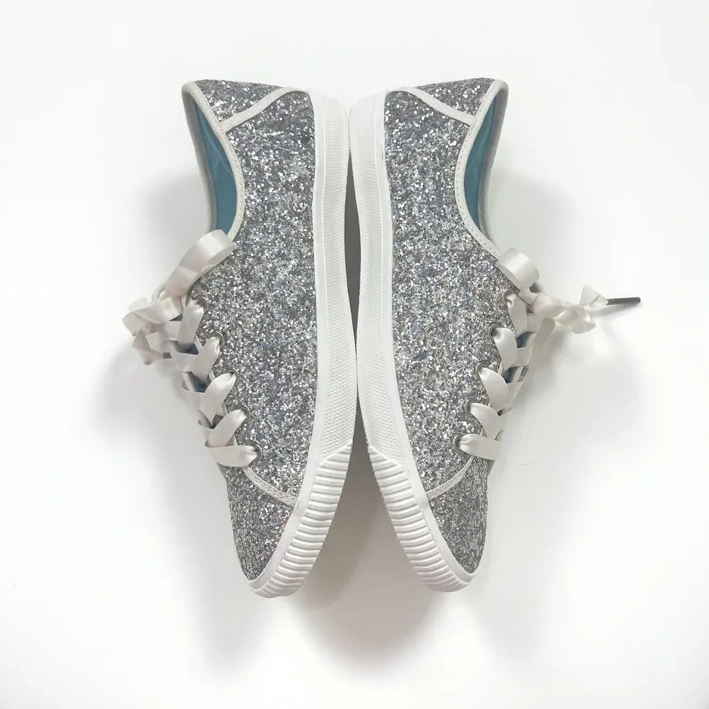 Kate Spade Trista Sneakers in Silver Glitter